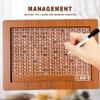 2025 New Cash Vault Wooden Savings Box, 10000 Savings Challenge Box, Wooden Cash Saver Money Box, Wooden Money Saving Challenge Box Cash Saving Box with Money Target and Numbers ($5000) view 3