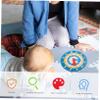 CORHAD Multi-Functional Wooden Learning Clock for Kids Math Time Teaching Safe for Children Beautiful Perfect Present view 3