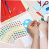 KALLORY 50sheets Star Stickers DIY Scrapbook Decorative Aluminum Foil Stickers Aesthetic Scrapbooking for Boys and Girls view 4