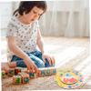 GRIRIW Wooden Teaching Clock for Boys and Girls Math Learning Tool for Home and Classroom Safe and Smooth Edges Engaging Learning for Toddlers and Preschoolers view 2