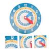GRIRIW Wooden Teaching Clock for Boys and Girls Math Learning Tool for Home and Classroom Safe and Smooth Edges Engaging Learning for Toddlers and Preschoolers view 3