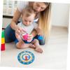 GRIRIW Wooden Teaching Clock for Boys and Girls Math Learning Tool for Home and Classroom Safe and Smooth Edges Engaging Learning for Toddlers and Preschoolers view 4