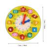 GLSTOY Shape Number Clock for Educational Teaching Time for Preschool and Kindergarten Colorful Learning Clock for Early Childhood Development view 2