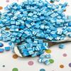 Blue Raspberry Marble Cheesecake Polymer Clay Bites, Faux Cake Chunks for Fake Bake, Slime, Decoden, Crafting (100 gram bag) view 1