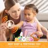 Cute Easter Baby Teether Set, Easter Bunny, Carrot, Chicken, Rattle Egg & Easter Basket Teething Toys Easter Teethers Toys Gift Set for Babies view 2