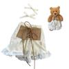 Clothes for 47cm Huge Bartholomew Bear,20inch Teddybear Dress,Stuffed Animals bumbly Bear Cute Doll Clothes,Doll Dress only Without Doll(2pc Includes 1 Doll Dress 1 Pair Doll Hair Clip) (L) view 1