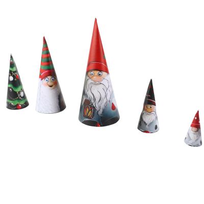CFTGIW 5 Pieces of Christmas Matryoshka Christmas Collection Dolls Stacking Dolls Ornaments Christmas Decorations to Household Designexquisite Lovely Special Let R Christmas