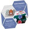 LALADEFIEE 2pcs Poker Chips Tray Organizer Case Lids Poker Chips Box Smooth Surface Flat Base Storage for Cards Dice view 4