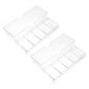 Abaodam 2pcs Poker Chips Organizer Poker Chips Tray Lids Stackable Storage Bin Case Rack view 1