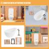 Abaodam 12 Scale Shower Room Toilet Bathtub Towel Rack & Scale 5pcs Dollhouse Decor Accessories view 3
