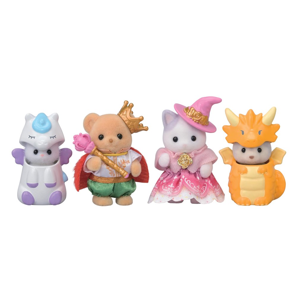 Calico Critters Fantastical Fairytale Friends Set, 4 Collectible Doll Figures with Accessories