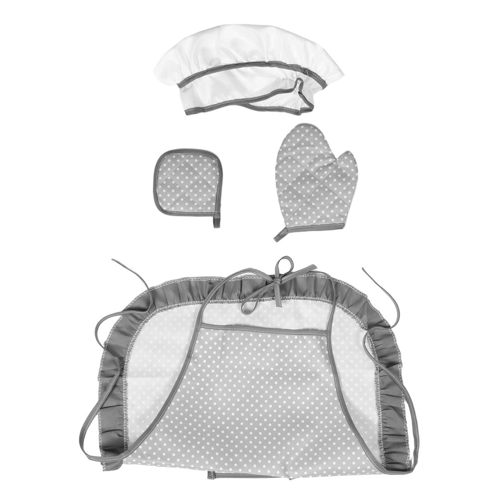 OATIPHO Boy Girl Chef Costume Apron Set Hat Cooking Mitt Pot Holder for Boy Girl Pretend Play The Kitchen Baking Activities for Boys and Girls Set