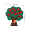 HOOTNEE 4 Sets Felt Apples Tree for Handmade Counting Apples Game for Kindergarten Math Area Educational Felt with Colorful s Fun Learning Activity view 2