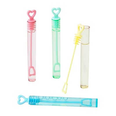 Fun Express 4 1/2" 1 oz. Mini Pastel Colored Heart Bubble Tubes - 24 Pieces
