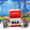 2pcs 3D Printed Baby Elephant in Milk Carton, Articulated Male and Female Baby Elephant Fidget Toy, Fidget ADHD Autism Toy, Mini Gift Idea ABE001-MC view 1