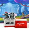 2pcs 3D Printed Baby Elephant in Milk Carton, Articulated Male and Female Baby Elephant Fidget Toy, Fidget ADHD Autism Toy, Mini Gift Idea ABE001-MC view 2