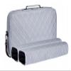 American Mahjong Set Silver" - Quilted PU Leather Carrying Bag with Shoulder Strap & Handles, All-in-One Tile Racks with Pushers, 166 Engraved Tiles, Dice, Bettor, Extra Tiles & Instructions view 3