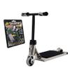 TAILWHIP Finger Scooter Metal, Durable Mini Scooter for Incredible Tricks, Compatible with Tech Deck Fingerboards, Bikes & Skatepark, Improve Hand Motor Skills, Perfect Toy for Kids & Adults, Chrome view 1