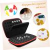 Abaodam Portable Dual Compartment Dice Organizer Bag Zipper Dice Holder Internal Divider for Board Game for Table Game Accessories view 3