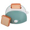 FOYTOKI Realistic Kitchen Bread Maker Interactive Play Toaster for Lovely Pretend Play Appliance Bread Maker Machine for Role Playing Fun view 1