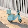 Tender Leaf Toys - Delivery Scooter - Wooden Ride-On Toy for Toddlers with Rubber Trimmed Wheels - Role-Play Scooter with Canvas Bag - Develop Social, Language and Gross Motor Skills - Age 2+ view 3