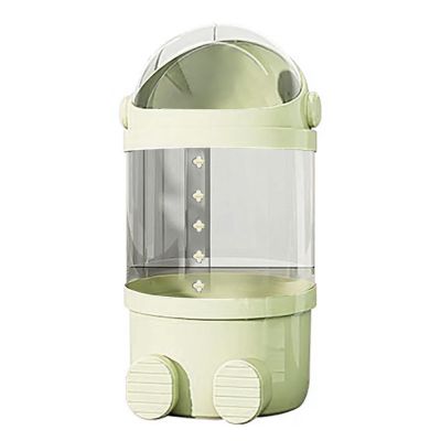 2025 Vertical Transparent Doll Storage Tube - PET Vertical Stuffed Animal Storage Tube, Vertical Storage Tube, Clear Stuffed Animal Display with Lid, for Living Room, Bedroom (Green, 25.59in)