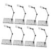 Hemoton 8pcs Model Display Stand Figures and Collectibles Transparent Holder with Stable Base Easy Assembly for Fit for Gundam and Other Models view 1