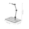 Hemoton 8pcs Model Display Stand Figures and Collectibles Transparent Holder with Stable Base Easy Assembly for Fit for Gundam and Other Models view 2
