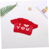 Alasum Cute Bear Sweater Outfit Cotton Plush Clothes for Stuffed Animals Red Hoodie and Plush Dolls Adorable Accessories for and Plush view 4