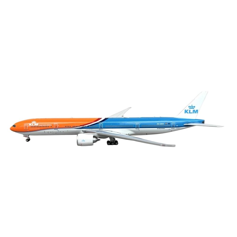 LIUSANGLIU Scale Aircraft 1/400 for Dutch KLM B777-300ER Aircraft Model PH-BVA Alloy Collection Airline Model Display Plane Model Suitable for Display