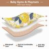 Yellow Lemon Soft Foam Baby Gym & Activity Mat for Indoor Outdoor Lightweight Playroom Activity Mat for Babies Infants Toddlers, 50'' x 50'' view 4