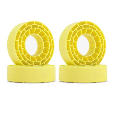for 1.0" Tires 4pcs Silicone Rubber Inserts Foam 62-64mm*24mm RC Car Repair Kit(Yellow)
