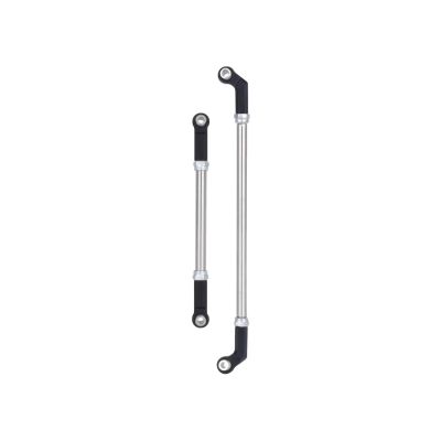 for Axial for SCX10 for III for 1/10 RC Crawler Aluminum Front Axle Adjustable Stee Link Rod for Chassis Upgrades Parts RC Car Parts(Black)