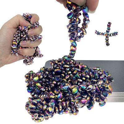 1000pcs Ferrite Putty Fidget Toys, Magnetic Stones Fidget Toys Adults, Desk Fidgets Toys for Stress and Anxiety Relief and Kill Time, Novelty Adults Gifts Colorful