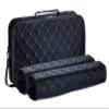 American Mahjong Set Black" - Quilted PU Leather Carrying Bag with Shoulder Strap & Handles, All-in-One Tile Racks with Pushers, 166 Engraved Tiles, Dice, Bettor, Extra Tiles & Instructions view 3