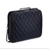 American Mahjong Set Black" - Quilted PU Leather Carrying Bag with Shoulder Strap & Handles, All-in-One Tile Racks with Pushers, 166 Engraved Tiles, Dice, Bettor, Extra Tiles & Instructions view 4