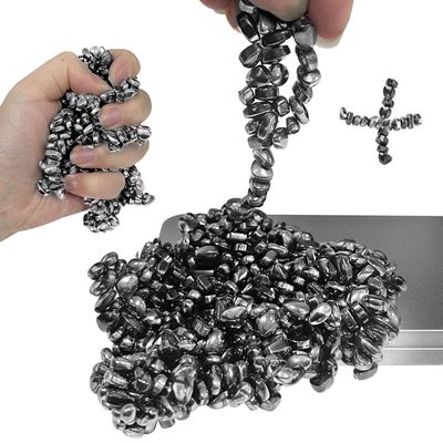 1000pcs Ferrite Putty Fidget Toys, Magnetic Stones Fidget Toys Adults, Desk Fidgets Toys for Stress and Anxiety Relief and Kill Time, Novelty Adults Gifts Black