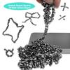 1000pcs Ferrite Putty Fidget Toys, Magnetic Stones Fidget Toys Adults, Desk Fidgets Toys for Stress and Anxiety Relief and Kill Time, Novelty Adults Gifts Black view 3