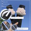 1 Pair Car Seat Strap Pads, Cute Cartoon Cloud Car Seat Belt Cover with Loop-and-Hook Tape, Fluffy Plush Seatbelt Cushion, Reusable Universal Seat Belt Cover Pad for Shoulder Neck Seat Belt Cover Pad view 4