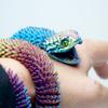 23.6inch 3D Printed Snake Models,Movable Teeth,Flexible Joint Animal lacertid Figurines, Stress Relief, Fidget restlessness, ADHD Toys, Surprise Fantasy Gifts (ColorA) view 2