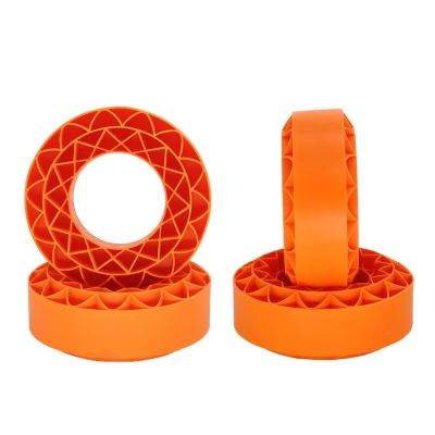 for TRAXXAS for TRX4 for Axial for SCX10 for Capra for TF2 for GEN8 1/10 RC 4pcs 1.9" Wheel Tires Silica Gel Rubber Insert Foam 106x42mm RC Car Parts(Red)