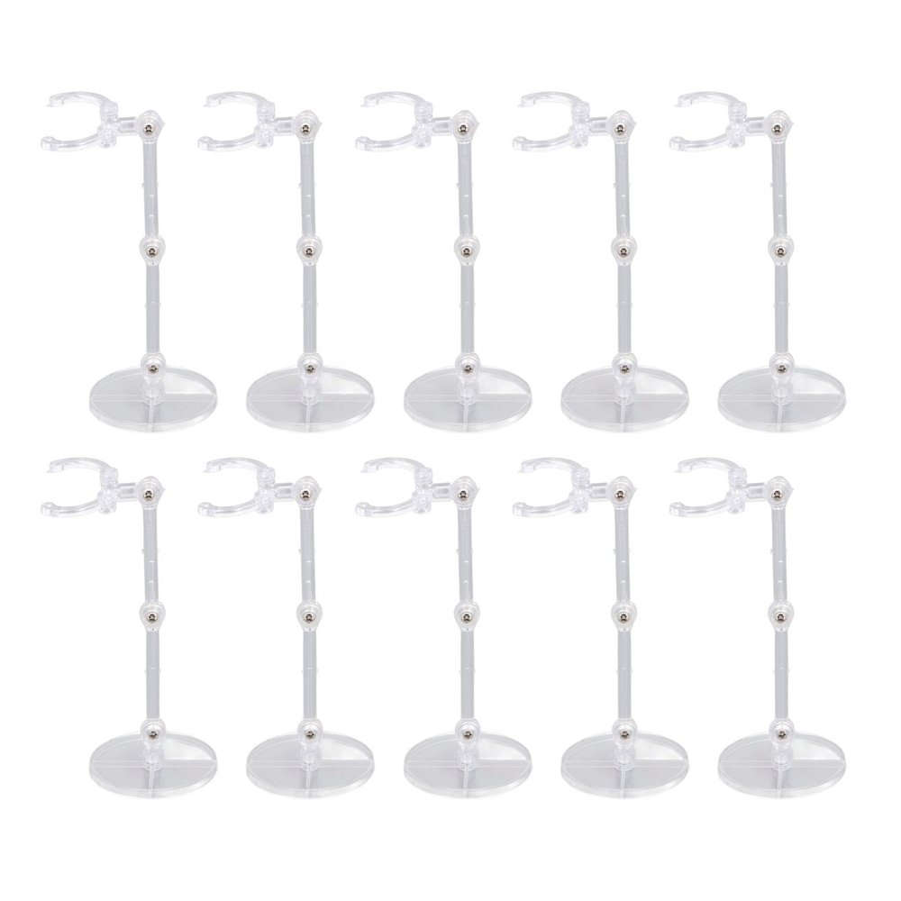 10 Pieces Doll Stand Action Figure Stand Mini Doll Support Frame Compatible For 6 Inch Models, Suitable with Human Shaped Movable Doll Series, Stable Display and Decoration,