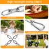 2 Pack 30 Inch Heavy Duty Chains for Swing, 440LB Hanging Chair Chain with 5/16 Thick Clasps, Adjustable Stainless Steel Chain Extension for Porch Tree Swing Hammock Chair Boxing Bag Yoga Gym view 3