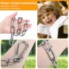 2 Pack 30 Inch Heavy Duty Chains for Swing, 440LB Hanging Chair Chain with 5/16 Thick Clasps, Adjustable Stainless Steel Chain Extension for Porch Tree Swing Hammock Chair Boxing Bag Yoga Gym view 4
