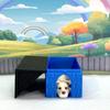 3D Printed Dog with Dog House, Articulated Pitbull Puppy Dog Animal Toy, Man's Best Friend, Fidget Animal Dog Toy, Office and Home Decor - ADSET3-PIT-BH view 2