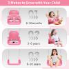 2 in 1 Toddler Swing & Baby Jumper, Foldable Baby Swing Outdoor & Indoor Use, Easily Installable and Storable (Pink) view 2