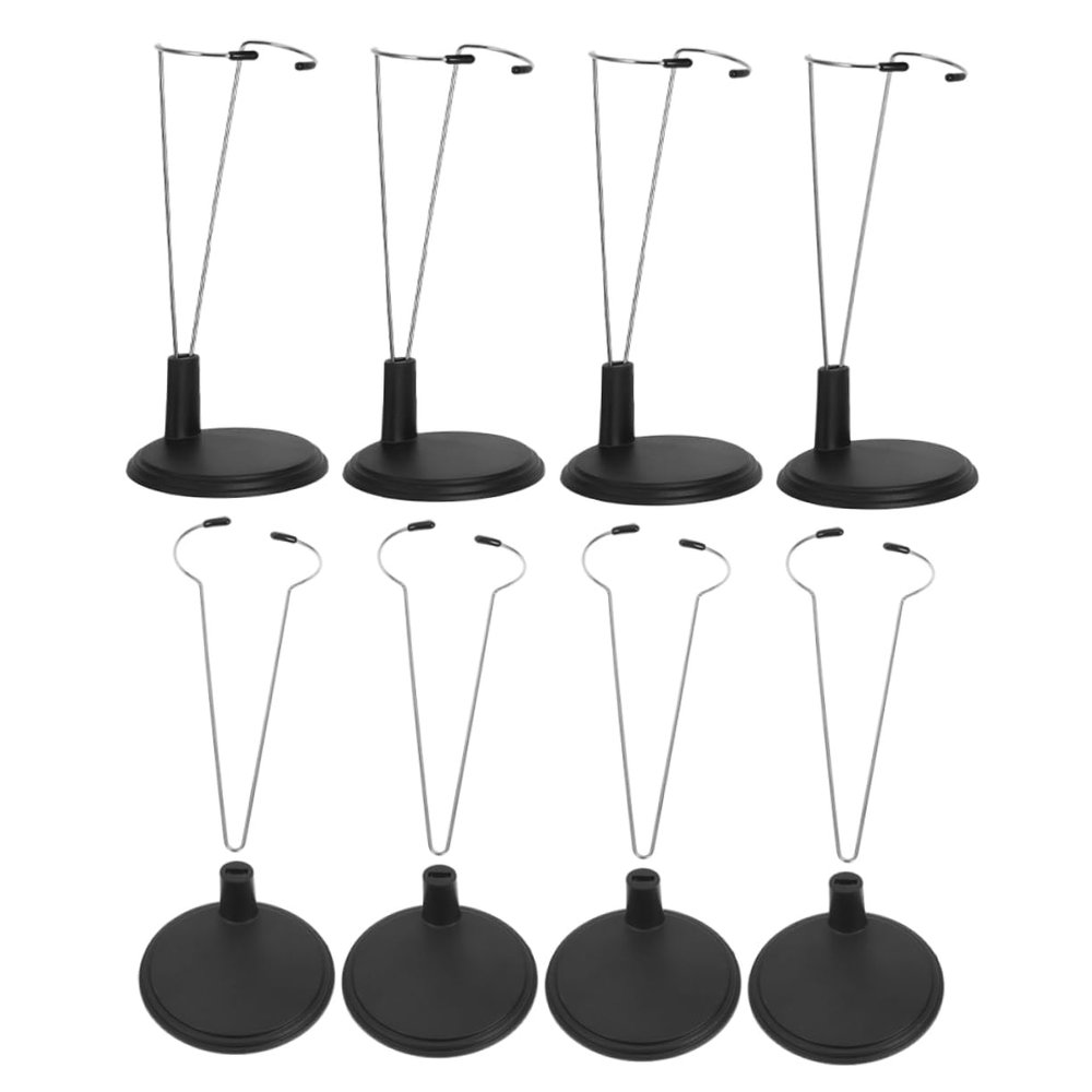 FOYTOKI 8pcs Doll Support Stands Glow Stick Action Figure Display Stand for Figures