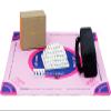 AzulHome American Mahjong Set, 166 Premium White Tiles with Pink Neoprene Mahjong Mat Kit - with 4 Dice, with One Mahjong Storage Case and One Mah jongg Mat Bag - Complete Mahjong Tiles Set view 1