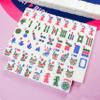 AzulHome American Mahjong Set, 166 Premium White Tiles with Pink Neoprene Mahjong Mat Kit - with 4 Dice, with One Mahjong Storage Case and One Mah jongg Mat Bag - Complete Mahjong Tiles Set view 3