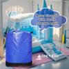 Heavy Duty Water-Resistant Inflatable Bounce House Storage Bag with Drawstring, Flat 39" x 47", for Residential & Commercial Use-Blue view 4